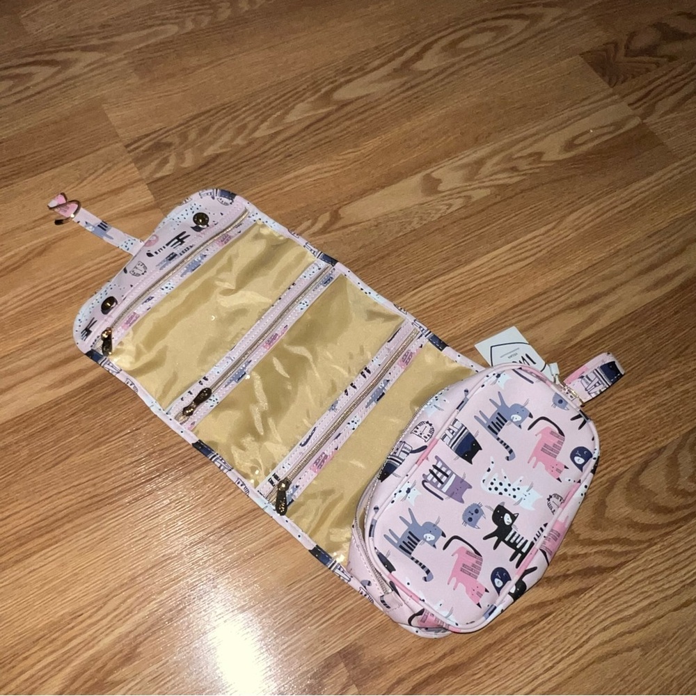 NEW Imo Vegan Pink Kittens Travel Bag - Picture 3 of 6
